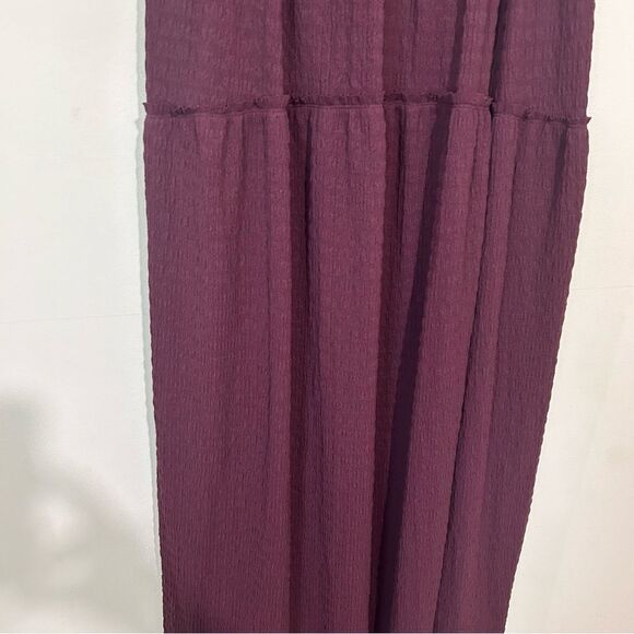 Free People Martina Maroon Sleeveless Maxi Dress SIZE LARGE - Picture 6 of 7